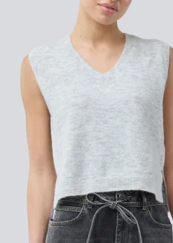 Petronella Vest, Grey Melange, M