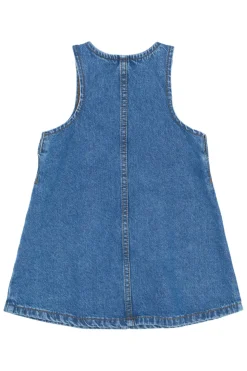 Pida Denim Kjole, Medium Blue Denim, 98 cm