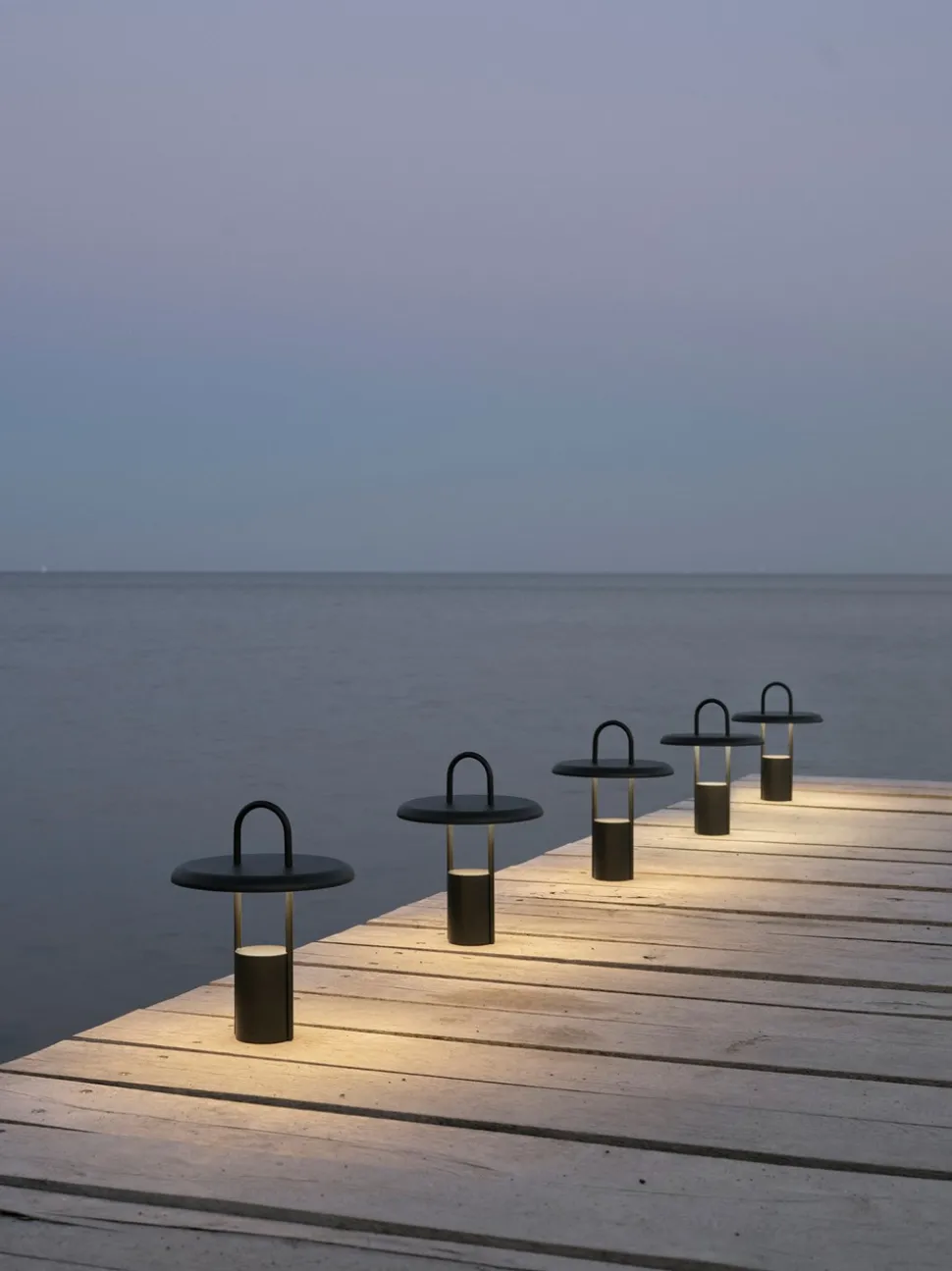 Pier Portable LED Lampe, Sort