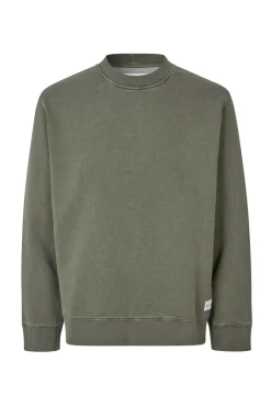 Pigment Crewneck Sweatshirt, Forest Night, S