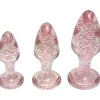 Pink Glitter Butt Plug Sæt