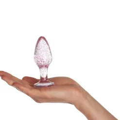 Pink Glitter Butt Plug Sæt