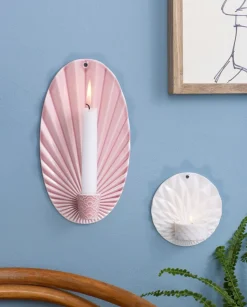 Pipanella Waves Væghængt Lysestage, Blush