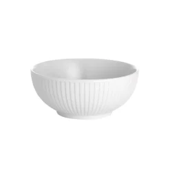Plisse Skål, Hvid, Ø15 cm