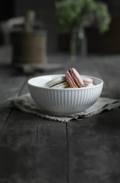 Plisse Skål, Hvid, Ø15 cm