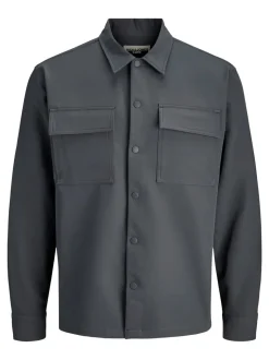 Point Commute Travel Overshirt, Black Oyster, M