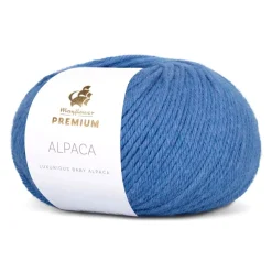 Premium Alpaca Garn, 013 Blå Hyacint, 50 g
