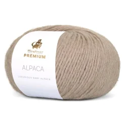 Premium Alpaca Garn, 004 Lys Sand, 50 g