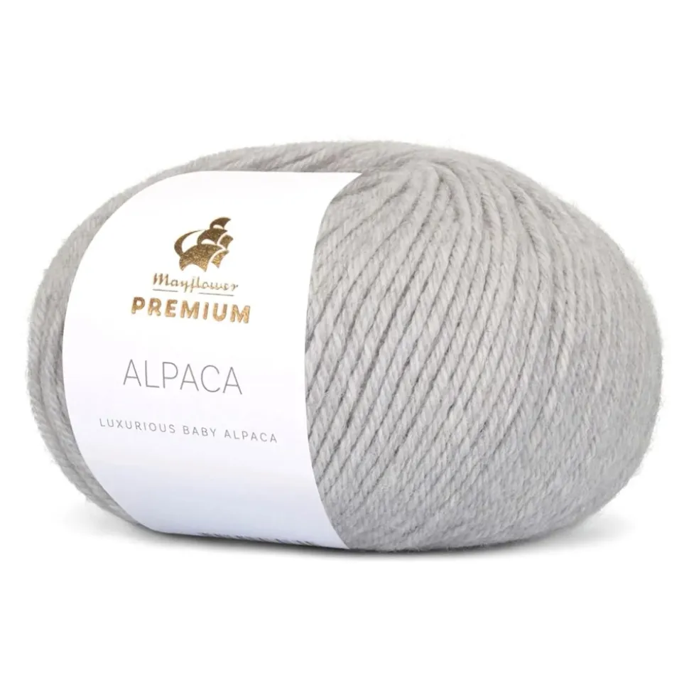 Premium Alpaca Garn, 011 Sølv, 50 g