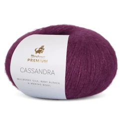 Premium Cassandra Garn, 024 Bordeaux, 25 g