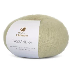 Premium Cassandra Garn, 020 Grøn Te, 25 g
