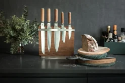 Premium Knivblok, Birk, H:30,8 cm