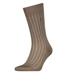 Premium Rib Fil Strømper, Taupe, 47-48