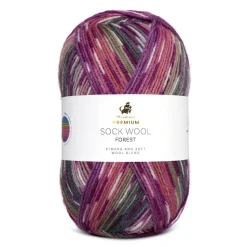 Premium Sock Wool Forest Garn, 008 Wild Taiga, 100 g
