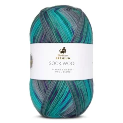 Premium Sock Wool Mountain Garn, 004 Himalaya, 100 g