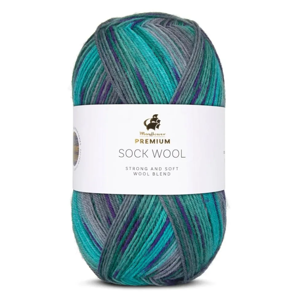 Premium Sock Wool Mountain Garn, 004 Himalaya, 100 g