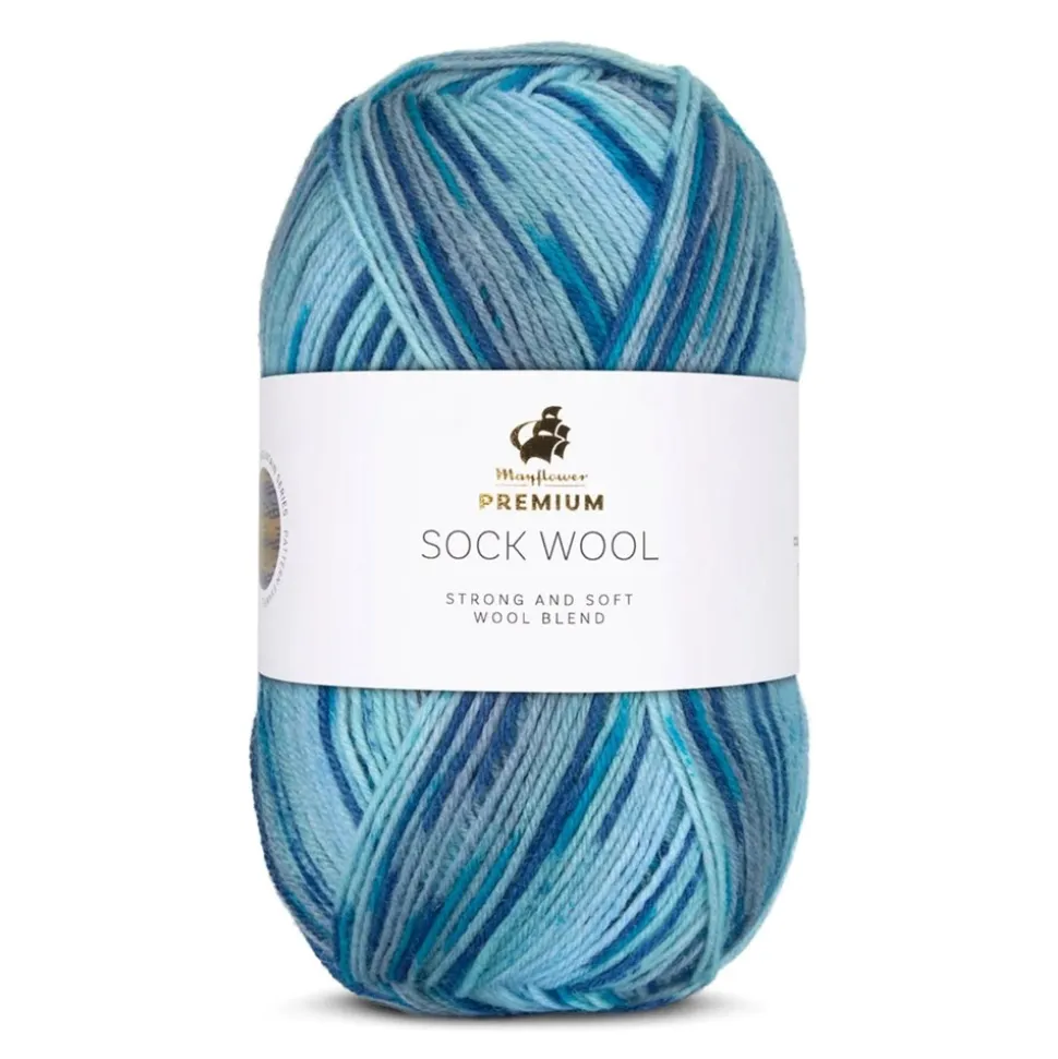 Premium Sock Wool Mountain Garn, 006 Alperne, 100 g