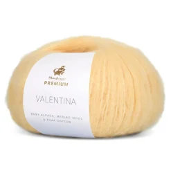 Premium Valentina Garn, 012 Citronmarengs, 50 g