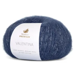 Premium Valentina Garn, 006 Marineblå, 50 g