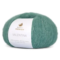 Premium Valentina Garn, 014 Mørk Eucalyptus, 50 g
