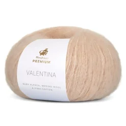 Premium Valentina Garn, 002 Strandsand, 50 g