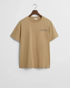 Printed Graphic T-shirt, Oak Beige, XL