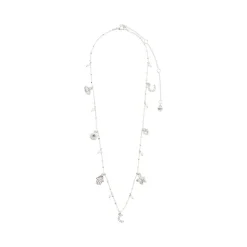 Prucence Recycled Halskæde, Silver Plated, 38 cm