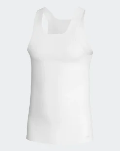 Pure Cotton Tanktop, White, L