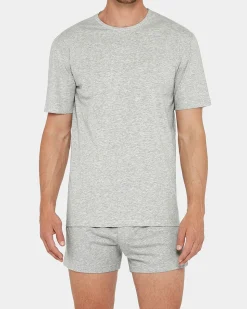 Pure Cotton T-shirt, Grey, L