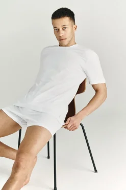 Pure Cotton T-shirt, White, XL