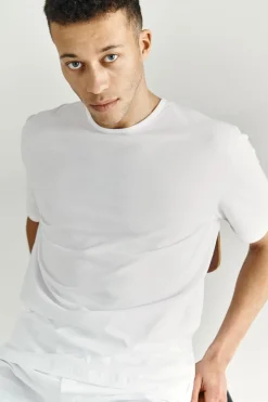 Pure Cotton T-shirt, White, XL