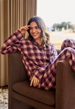 Pyjamasskjorte, Rose, XL