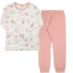 Pyjamassæt, Off White, 150 cm