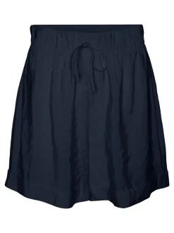 Queeny Højtaljede Shorts, Navy Blazer, S