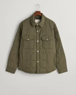 Quiltet Skjortejakke, Kalamata Green, 3XL