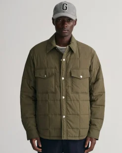 Quiltet Skjortejakke, Kalamata Green, 3XL