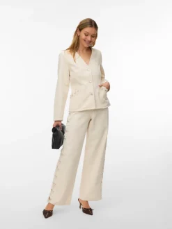 Rae Wide String Jeans, Ecru, W29/L32