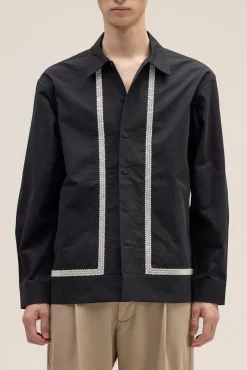 Reed EMB Overshirt, Black, XL