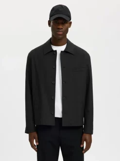 Reg-Robert Overshirt, Black, XXL