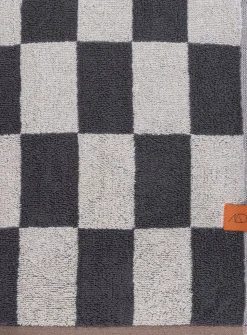 Retro Håndklæde, Dark Grey, 70x133 cm