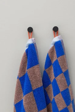 Retro Håndklæde, Kobolt, 50x90 cm