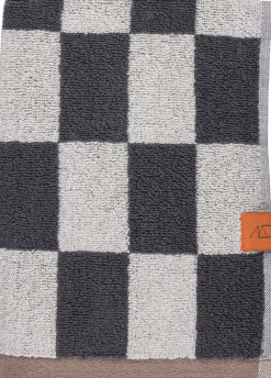 Retro 2-pak Håndklæde, Dark Grey, 40x55 cm