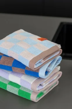 Retro 2-pak Håndklæde, Kobolt, 40x55 cm