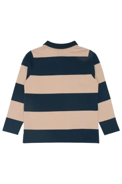 Rhett Pique Polo, Navy Blazer Striped, 122-128 cm