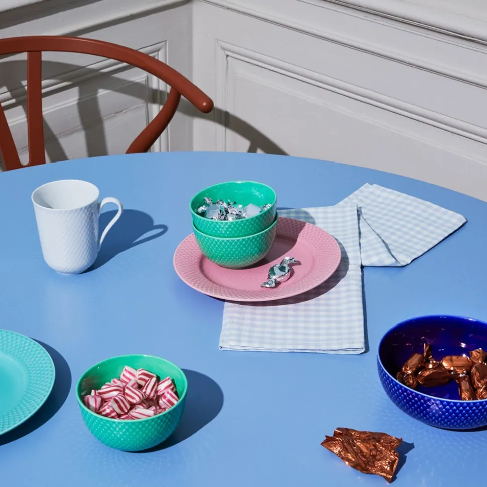 Rhombe Color Frokosttallerken, Rose, Ø21 cm