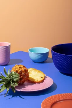 Rhombe Color Frokosttallerken, Rose, Ø21 cm