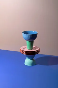 Rhombe Color Frokosttallerken, Rose, Ø21 cm