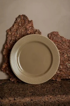 Rhombe Earth Frokosttallerken, Clay, Ø23 cm