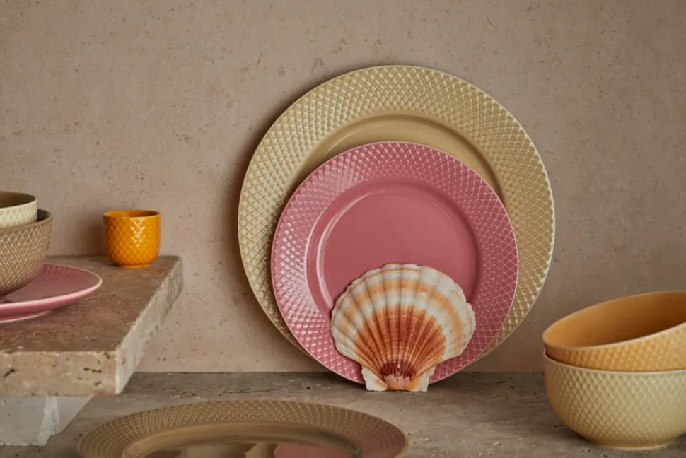 Rhombe Earth Middagstallerken, Marble, Ø27 cm