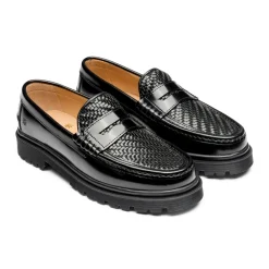Richmond Loafers, Black Polido/Black, 45